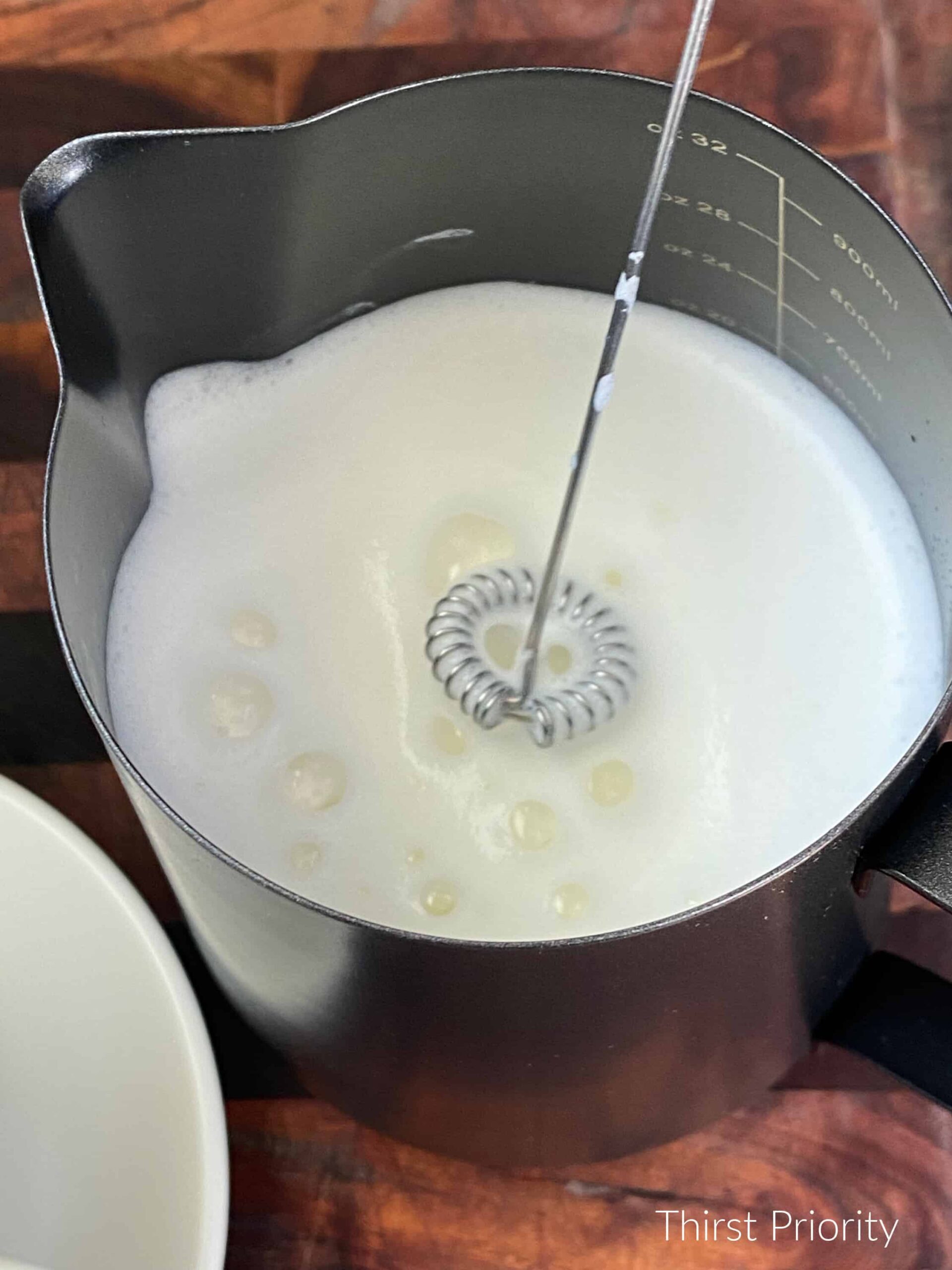 frothing milk 