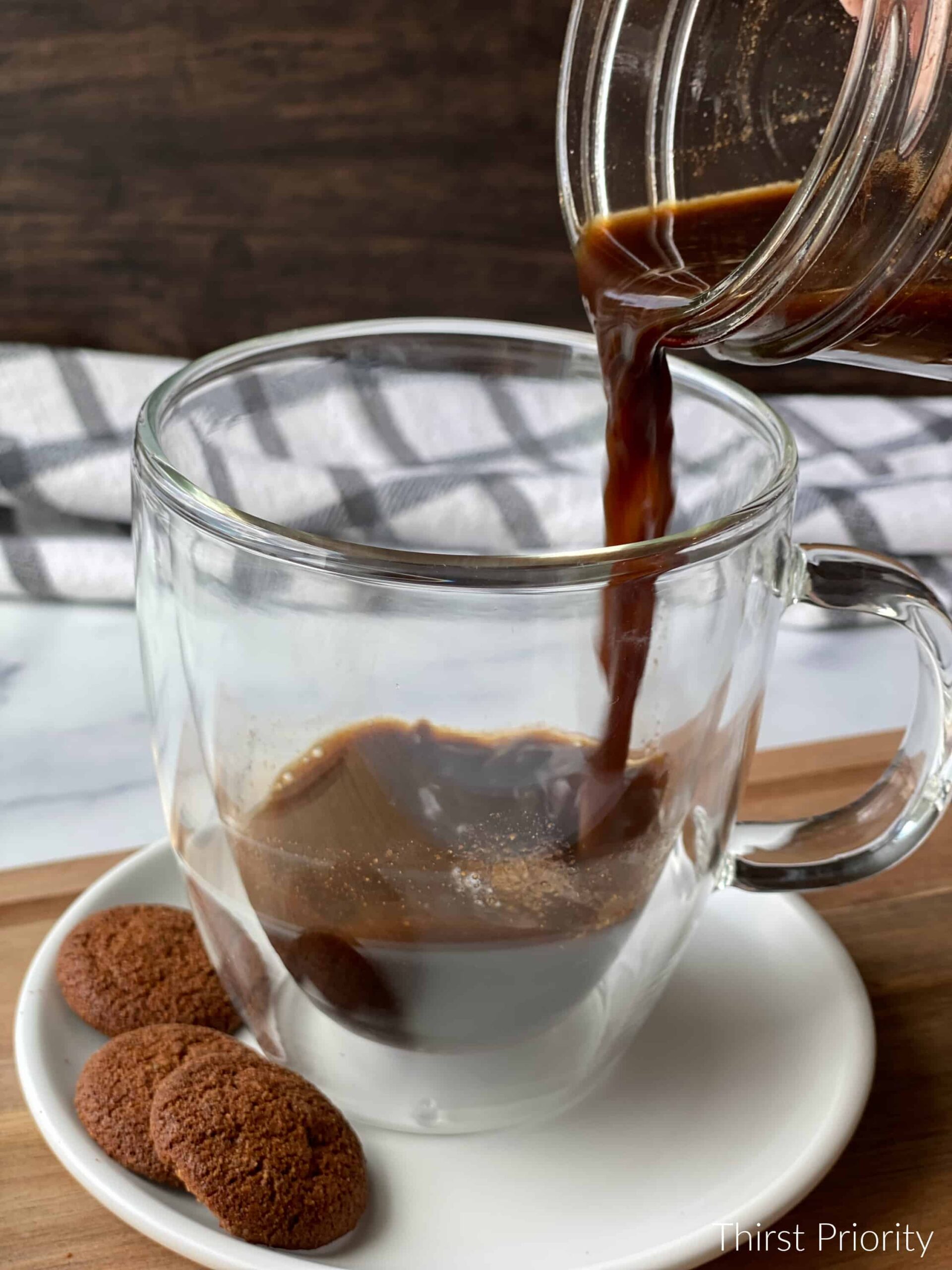 gingerbread coffee with warm spices