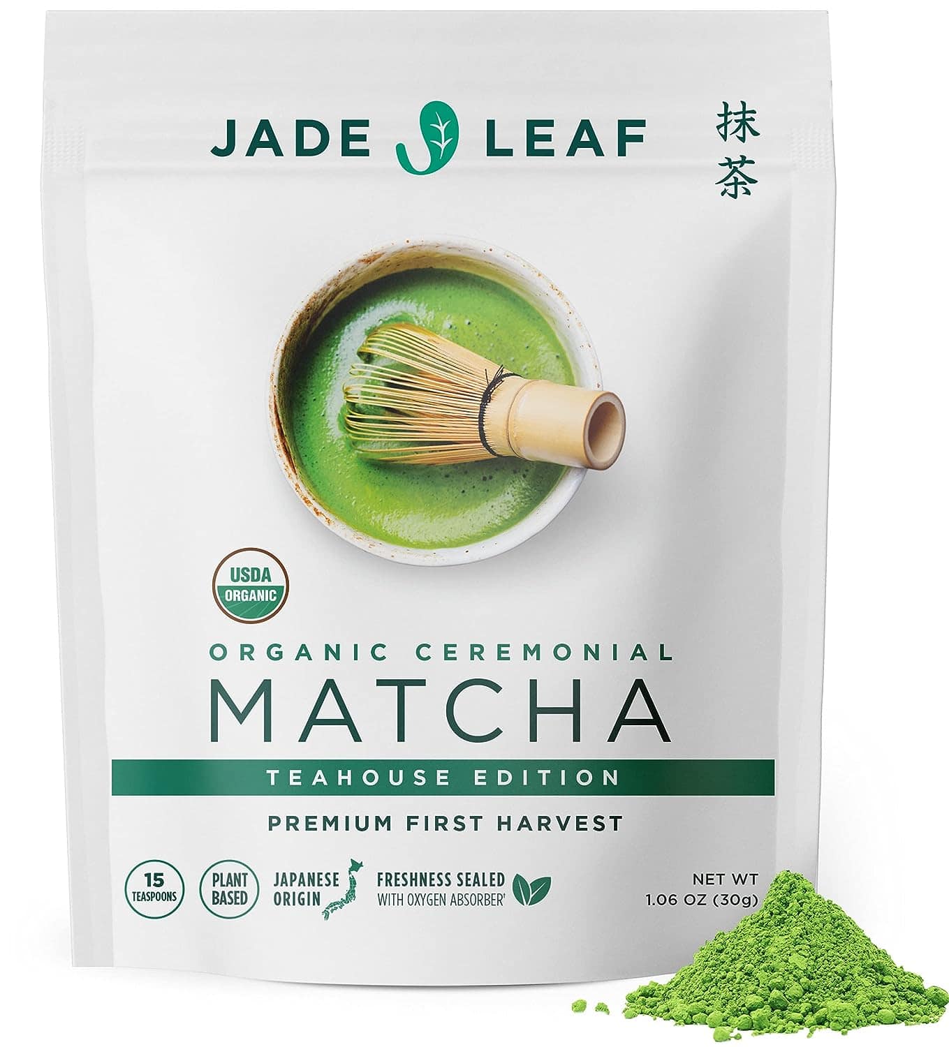 Jade Leaf Matcha Organic Ceremonial Green Tea Powder